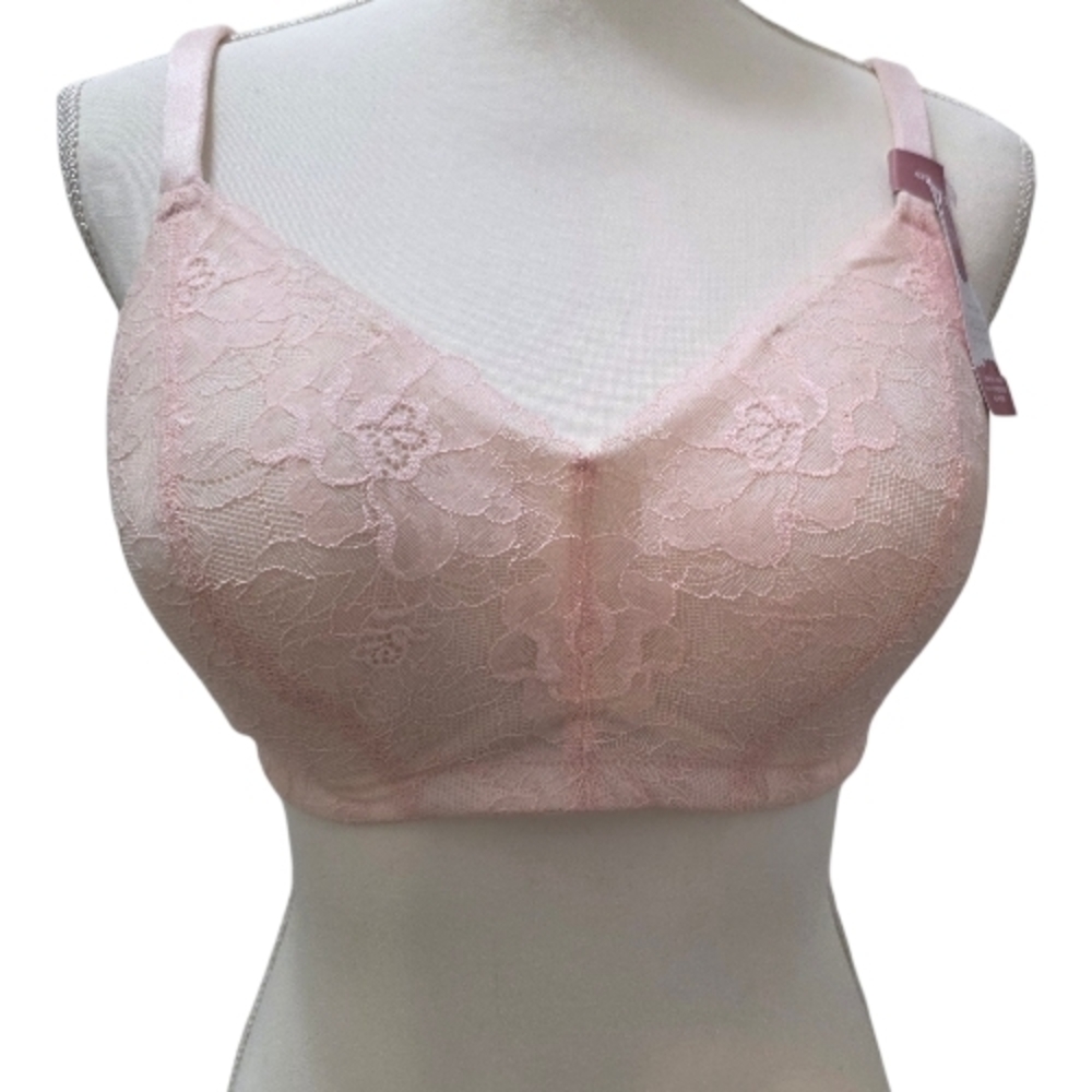 Cacique Soft Pink Lace Bra 42B